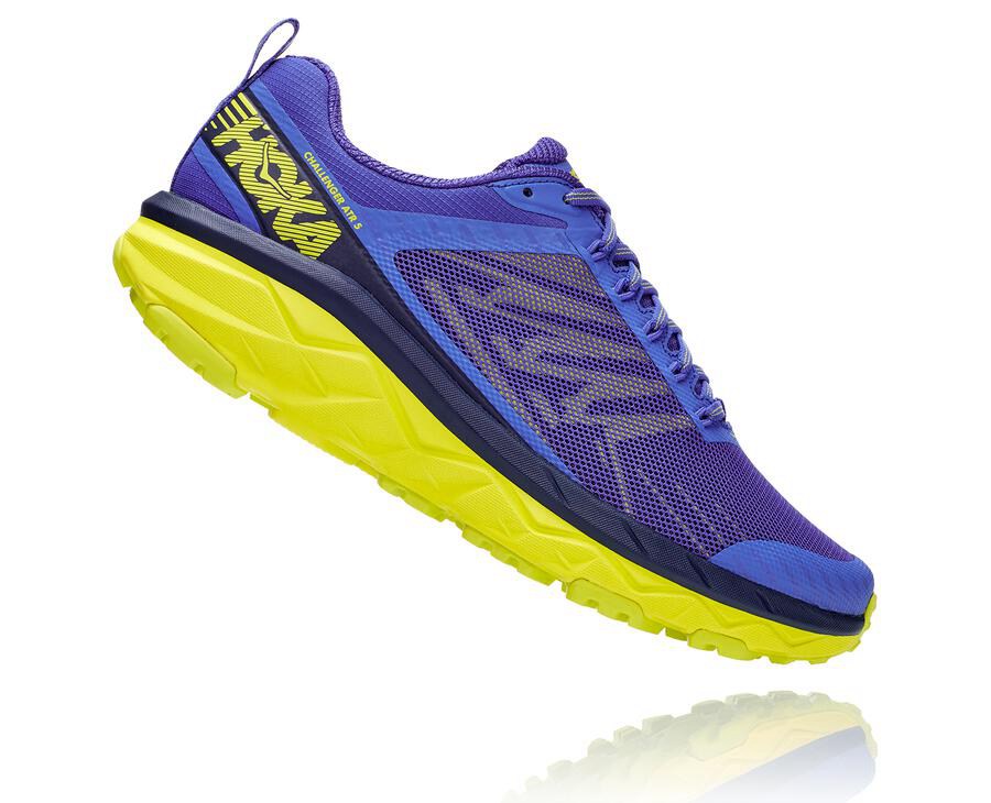 Zapatillas Trail Hoka One One Hombre - Challenger Atr 5 - Azules/Verde - QOJ759028